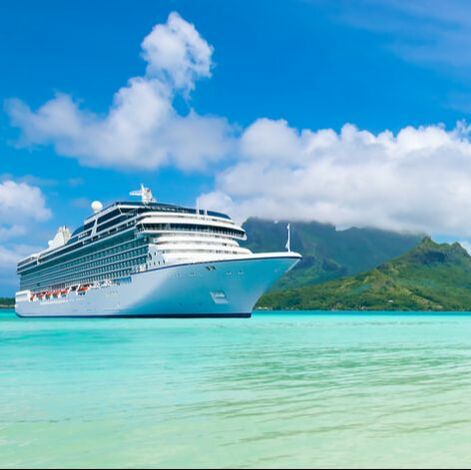 cruise ship in ocean